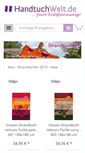 Mobile Screenshot of handtuch-welt.de